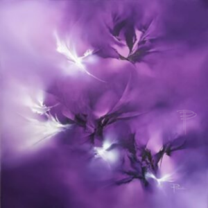 Art abstrait violet