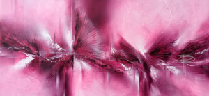 Art abstrait rose